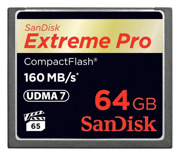 SANDISK Compact Flash Extreme 64GB SDCFXPS-064G-X46 - 179834 - zdjęcie